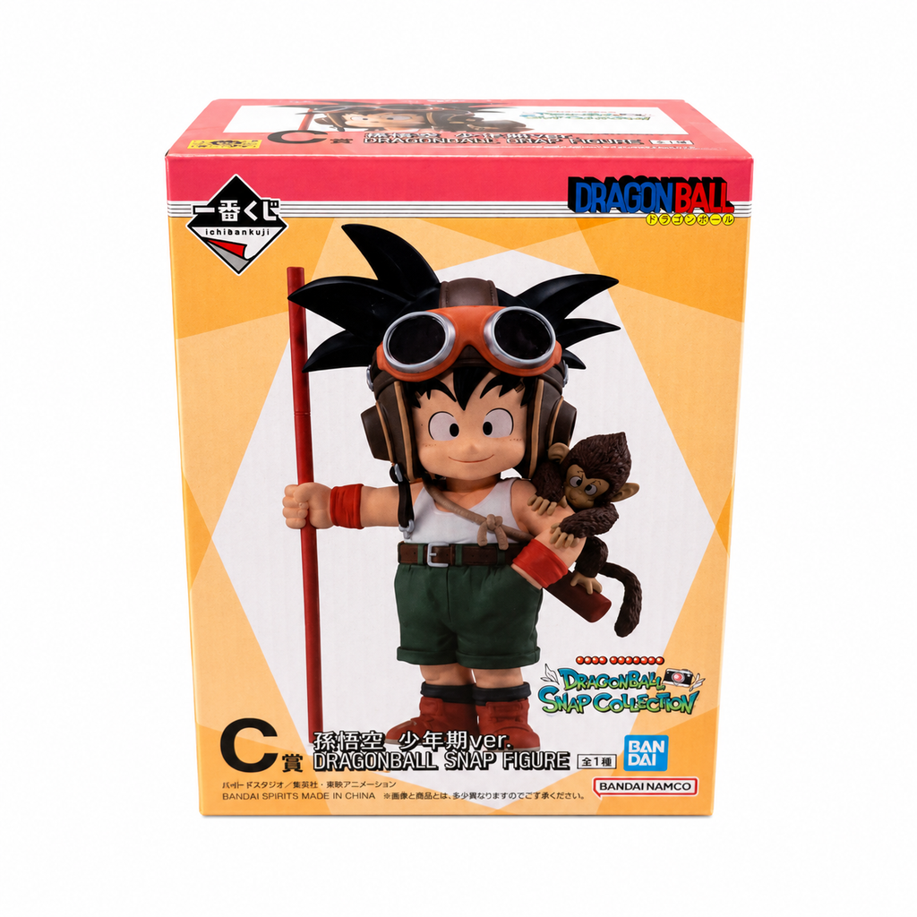 Dragon Ball Ichiban Kuji Snap Collection C Prize Son Goku Young Ver. Figure – Official Bandai Namco Box Front
