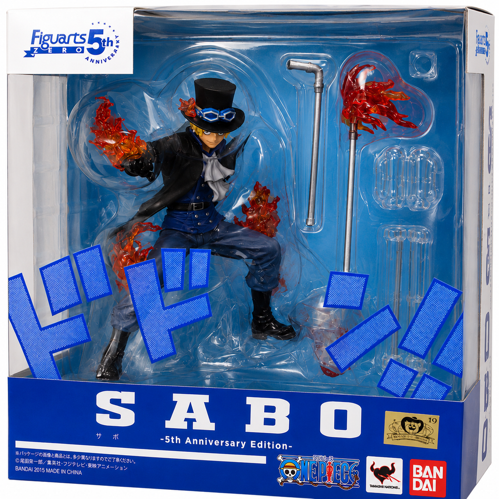 Sabo Figuarts ZERO figure full body view, One Piece anime collectible