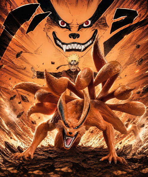 Banpresto Kurama Nine-Tails Fox figure, Naruto Shippuden collectible