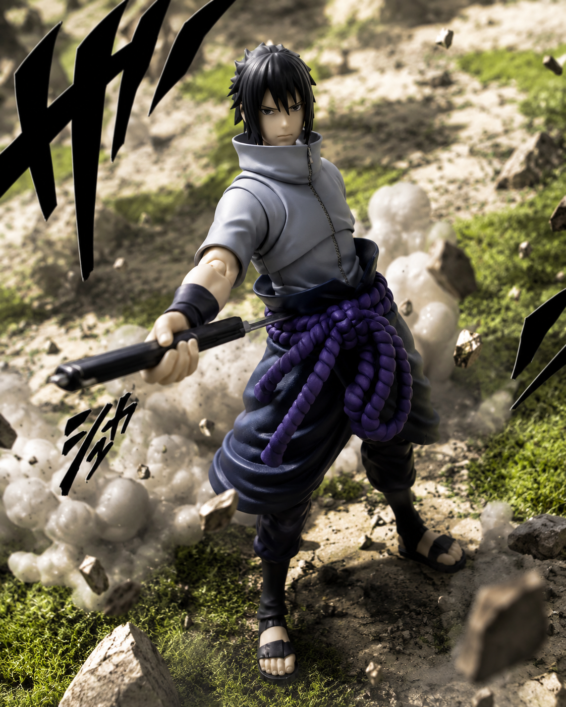 S.H.Figuarts Sasuke Uchiha Sword Action Pose