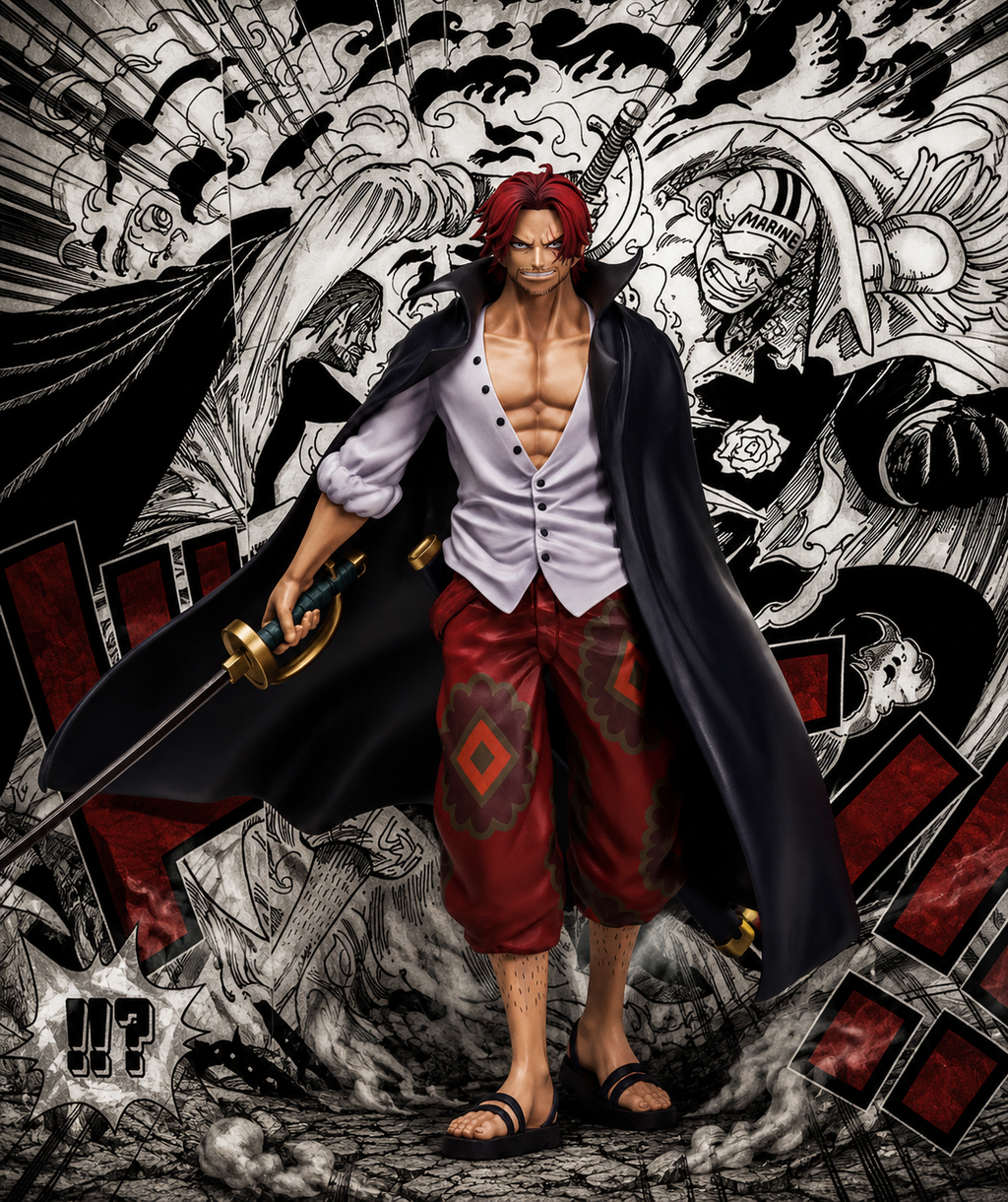 ONE PIECE Red-Haired Shanks Figure - Front View