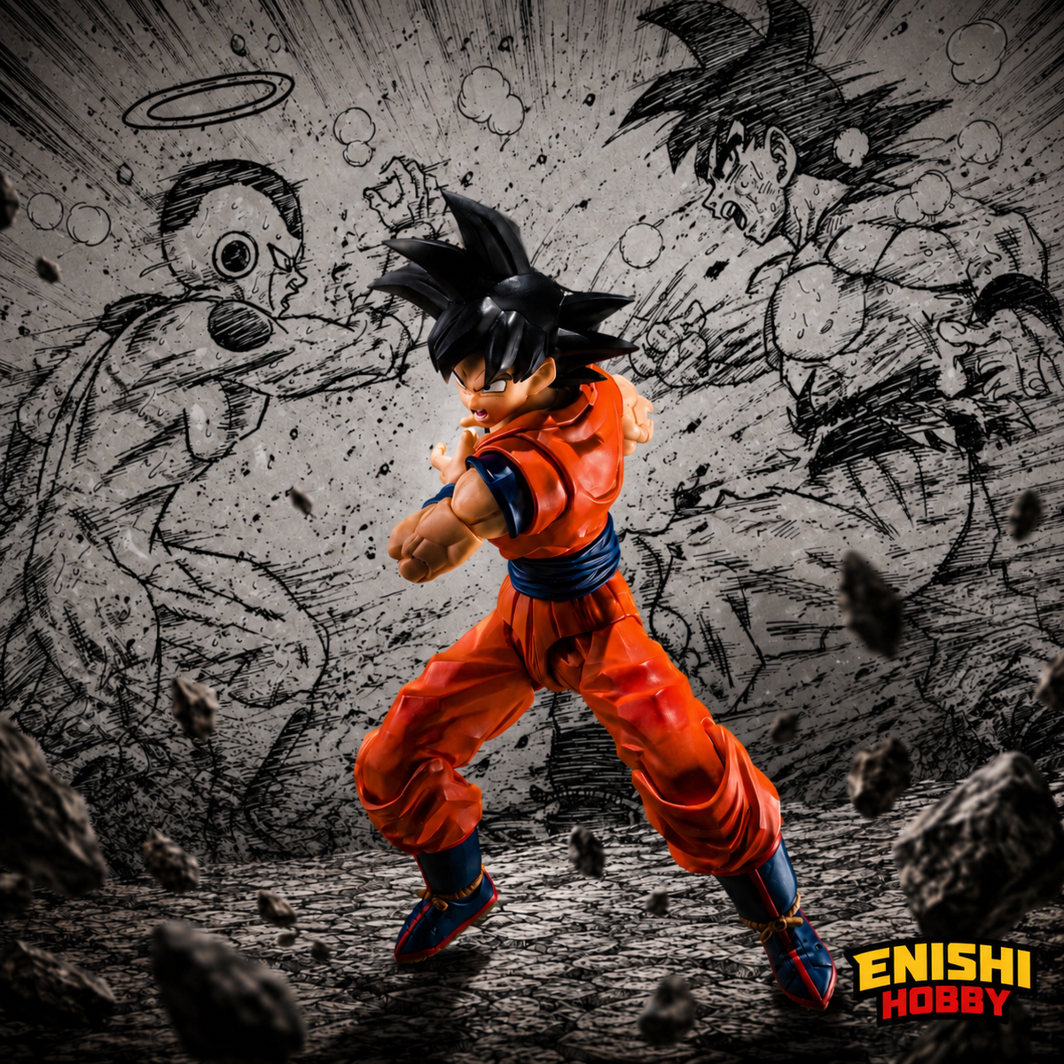Son Goku Dragon Ball Figure Front View - ENISHI HOBBY