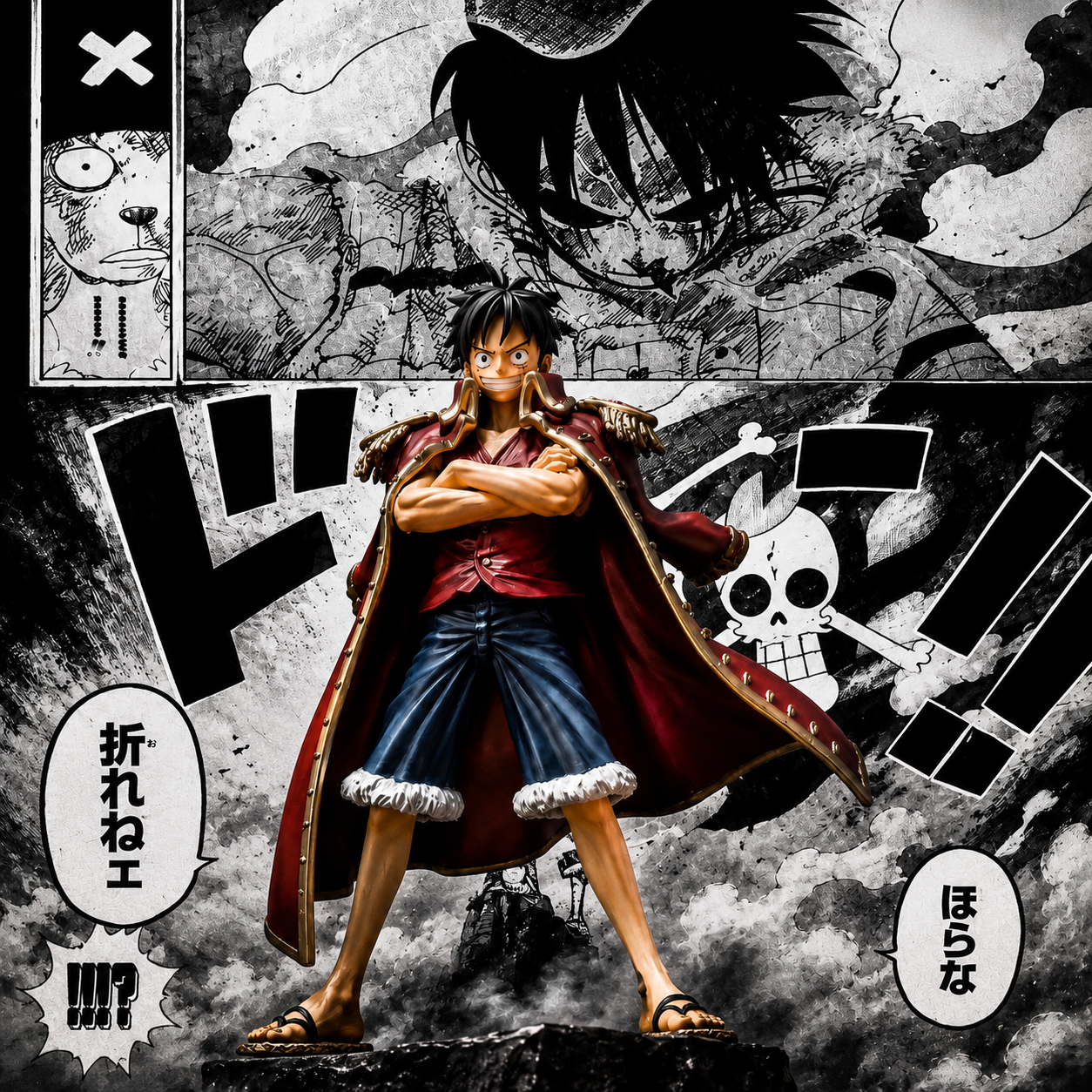 Figuarts ZERO Luffy figure full body view, 130mm PVC